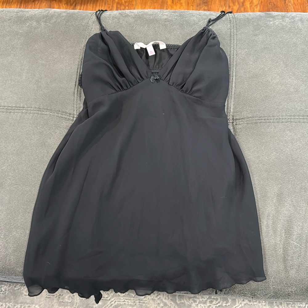 Women’s sheer black babydoll